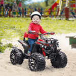 HOMCOM-Quad-per-Bambini-Elettrico-12V-con-Fari-e-Batteria-Ricaricabile-Eta-3-5-Anni-100x65x73cm-Rosso