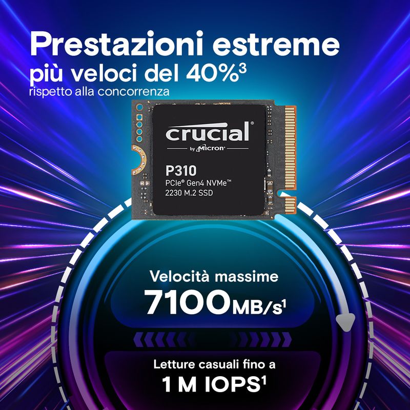 Crucial-P310---SSD---Extreme-Performance---1-TB---internal---M.2-2230---PCIe-4.0-x4-NVMe