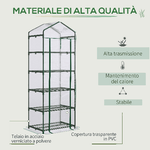 Outsunny-Mini-Serra-da-Giardino-e-Terrazza-per-Piante-a-5-Ripiani-in-Acciaio-con-Copertura-in-PVC-69x49x193-cm-Verde