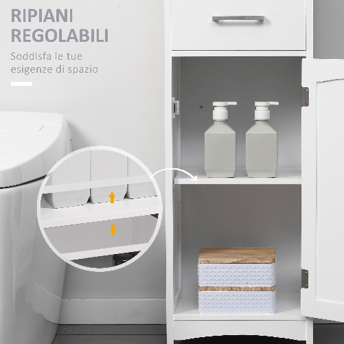 kleankin-Armadietto-Bagno-con-Scaffale-a-3-Livelli-1-Cassetto-e-1-Mobiletto-34x30x163cm