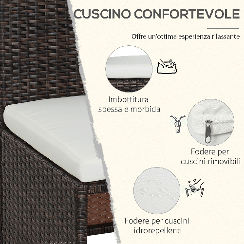 Outsunny--Set-Mobili-da-Giardino-in-Rattan-5pz-Tavolo-Pranzo-4-Sedie-con-Cuscini