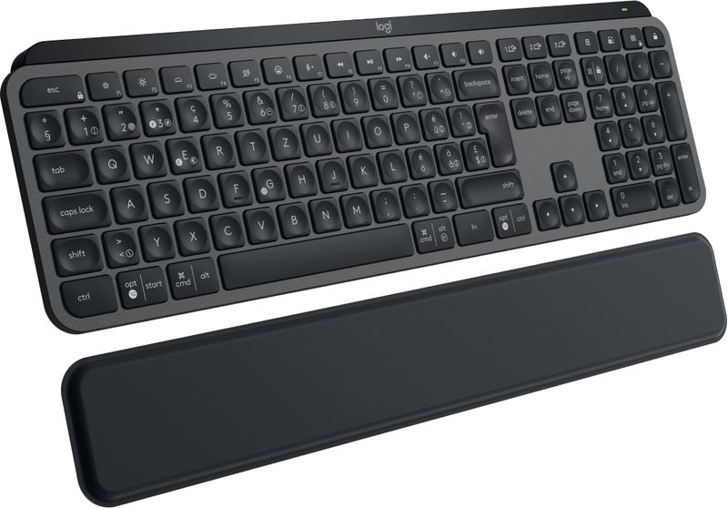 Logitech-MX-Keys-S-tastiera-Ufficio-RF-senza-fili--Bluetooth-QWERTZ-Svizzere-Grafite