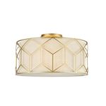 Plafoniera-Contemporanea-Messina-Metallo-Oro-3-Luci-Diffusore-Lino-Su-Pvc