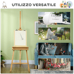 Vinsetto-Cavalletto-per-Pittura-Pieghevole-in-Faggio-con-Altezza-e-Angolazione-Regolabile-65x110x180-235-cm