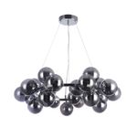 Lampadario-Contemporaneo-Dallas-Metallo-Cromo-25-Luci-Diffusori-FumA-