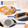 ZONEKIZ-Riduttore-Water-con-Scaletta-Pieghevole-Maniglie-Laterali-e-Cuscino-Rimovibile-Arancione