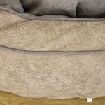 PawHut-Cuccia-per-Cani-Imbottita-con-Cuscino-e-Bordi-Rialzati-Rivestimento-in-Tessuto-85x85x35cm-Grigio