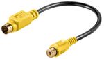 Wentronic-goobay---connettore-video---RCA--W--a-mini-DIN-a-4-pin--M----20-cm---schermato---nero--60845-