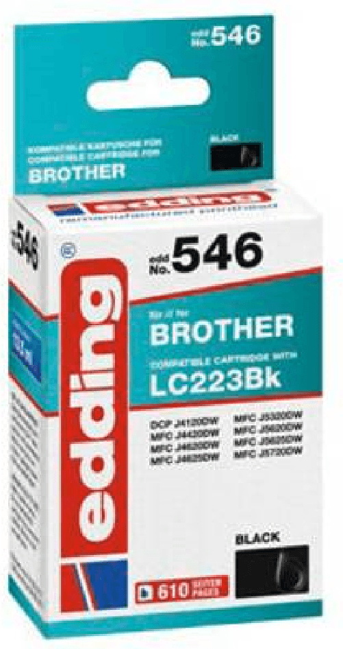 cartuccia-per-stampante-edding-EDD-546-nera-compatibile-con-Brother-LC-223BK