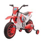 HOMCOM Moto da Cross Elettrica per Bambini da 3-5 Anni - Rosso