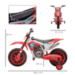 HOMCOM-Moto-da-Cross-Elettrica-per-Bambini-da-3-5-Anni---Rosso