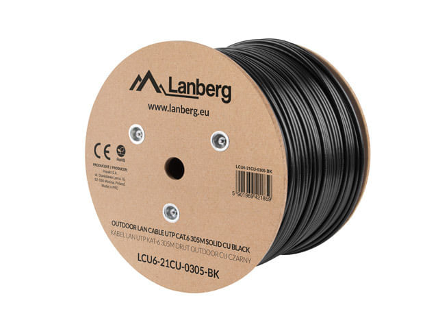 Cavo-di-Rete-Rigido-UTP-Categoria-6-Lanberg-LCU6-21CU-0305-BK-305-m-Nero