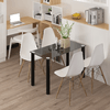 HOMCOM-Tavolo-da-Pranzo-Rettangolare-Tavolo-Cucina-Moderno-per-Soggiorno-Gambe-Rotonde-in-Metallo-e-Piano-in-Vetro-Temperato-120x60x75cm-Nero