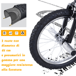 HOMCOM-Monopattino-Ruote-16-pollici-Cityroller-per-Bambini-e-Ragazzi-Nero