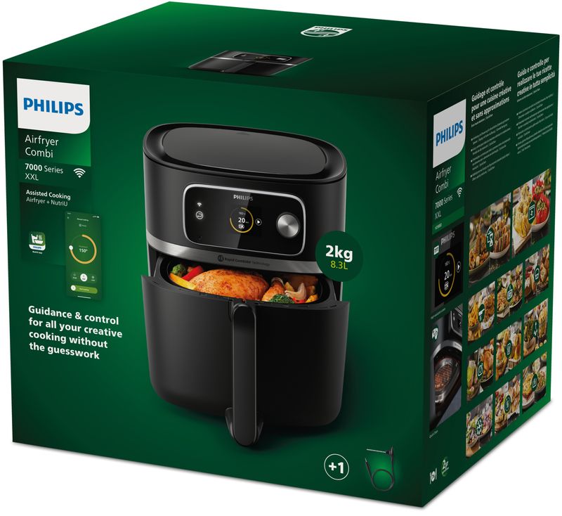 Philips-7000-series-XXL-HD9880-90-Airfryer-8.3L-Friggitrice-22-in-1-App-per-ricette