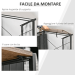 HOMCOM-Scrivania-Richiudibile-Salvaspazio-per-Casa-e-Ufficio-Legno-e-Metallo-90x45x74cm-Marrone