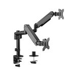 Gembird MA-DA2P-01 supporto da tavolo per Tv a schermo piatto 81,3 cm (32") Scrivania Nero