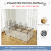 PawHut-Recinto-per-Criceti-e-Roditori-Modulabile-con-Accessori-Montaggio-Resina-e-Acciaio-140x70x45cm