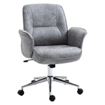 Vinsetto-Sedia-da-Ufficio-Ergonomica-Altezza-Regolabile-Rivestimento-in-Microfibra-67x69x92-102cm-Grigio-Chiaro