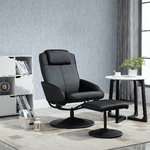 HOMCOM-Poltrona-Relax-Reclinabile-con-Pouf-Poggiapiedi-Abbinato-e-Rivestimento-in-Finta-pelle-Nero