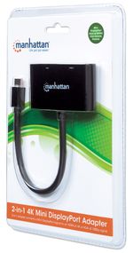 Manhattan-152709-cavo-e-adattatore-video-025-m-Mini-DisplayPort-HDMI--VGA-D-Sub-Nero--MINI-DISPLAYPORT-TO-HDMI-VGA----25