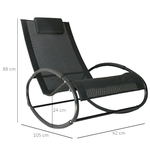 Outsunny-Sdraio-da-Giardino-Zero-Gravity-Sedia-a-Dondolo-con-Cuscino-e-Tessuto-Traspirante-105x62x88cm-Nera