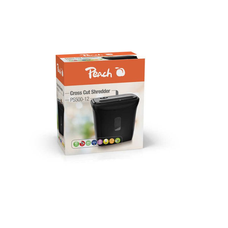 Peach-PS500-12-distruggi-documenti-Triturazione-incrociata-68-dB-22-cm-Nero