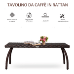 Outsunny-Tavolino-da-Giardino-e-Esterno-in-Rattan-Sintetico-Terrazzo-Impermeabile-Marrone-90x50x35cm