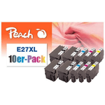 Peach 0F319986 cartuccia d'inchiostro 10 pz Nero, Ciano, Magenta, Giallo