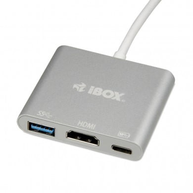 Hub-USB-Ibox-IUH3CFT1-Bianco-Argentato