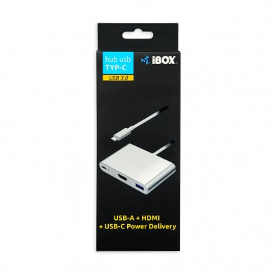 Hub-USB-Ibox-IUH3CFT1-Bianco-Argentato