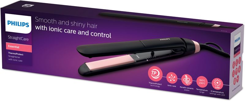 Philips-Essential-StraightCare-BHS378-00-Piastra-per-capelli-ThermoProtect