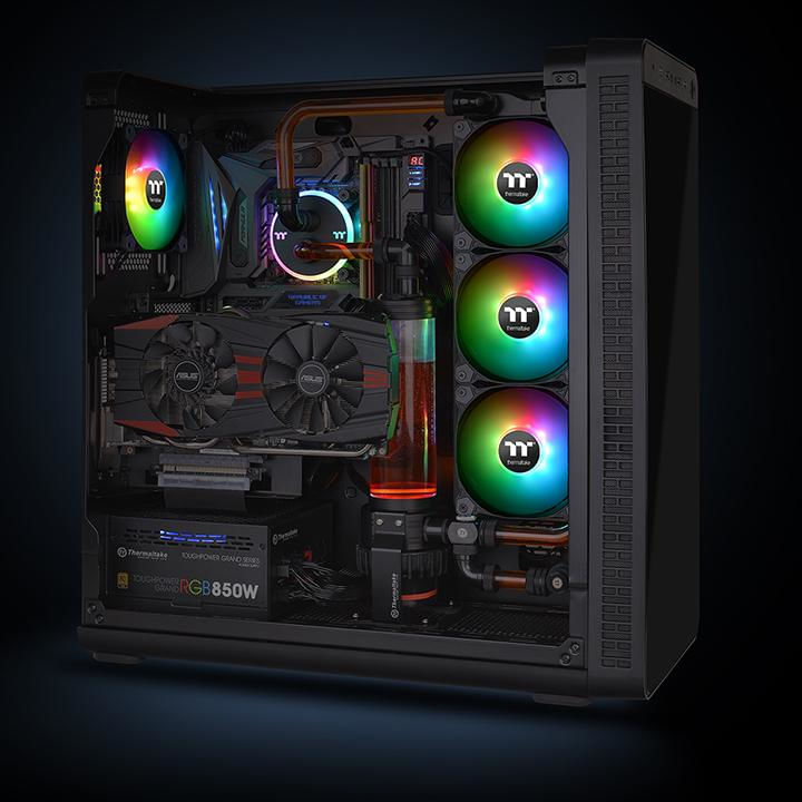 Ventola-per-PC-Thermaltake-PURE-PLUS-RGB-12-confezione-da-3-CL-F063-PL12SW-A