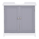 kleankin-Mobile-Sotto-Lavabo-Bagno-con-Taglio-a-U-Armadietto-2-Ante-con-Mensola-Regolabile-in-MDF-60x30x60cm-Bianco-Grigio