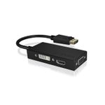 Raidsonic ICY BOX IB-AC1031 DisplayPort DVI-D + VGA (D-Sub) + HDMI Nero