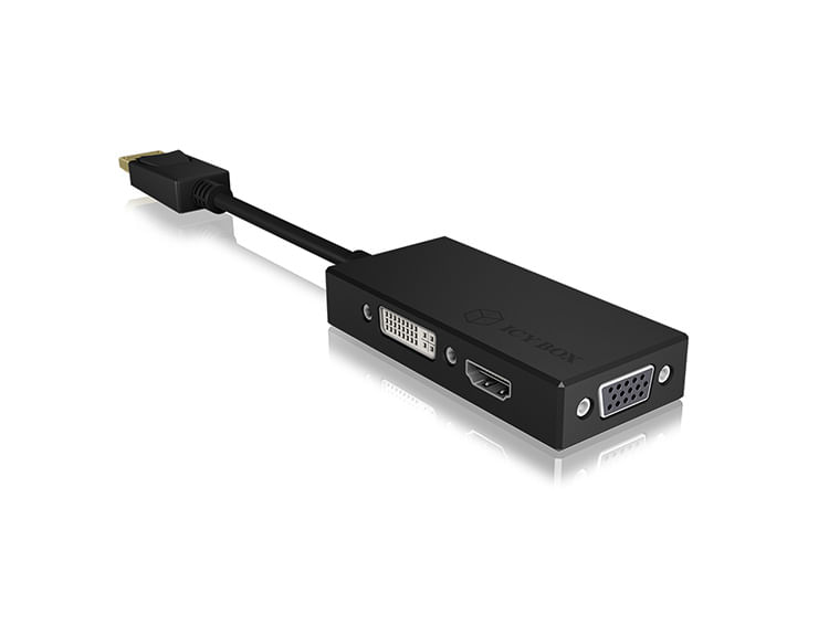 Adattatore-ICY-BOX-DP---HDMI-DVI-D-VGA-DisplayPort-3-in-1