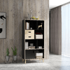 HOMCOM-Mobile-Libreria-Moderna-in-MDF-e-Truciolato-con-2-Cassetti-e-7-Ripiani-Aperti-80x40x165-cm