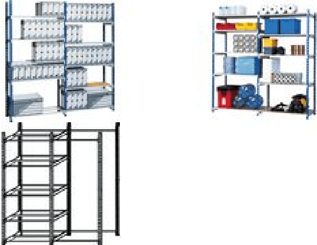 Modulo-base-scaffalatura-Paperflow-ad-incastro-RANG-ECO-regolabile---5-ripiani-blu---K605170