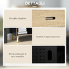 HOMCOM-Mobile-Libreria-Moderna-in-MDF-e-Truciolato-con-2-Cassetti-e-7-Ripiani-Aperti-80x40x165-cm