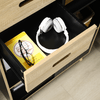 HOMCOM-Mobile-Libreria-Moderna-in-MDF-e-Truciolato-con-2-Cassetti-e-7-Ripiani-Aperti-80x40x165-cm
