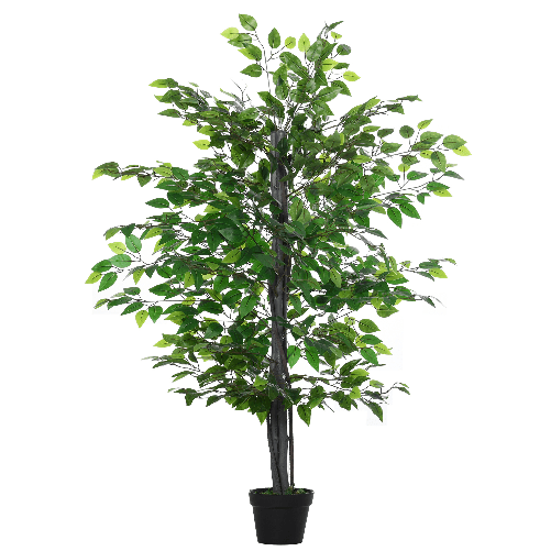 Outsunny-Albero-Baniano-Artificiale-Pianta-Finta-Decorativa-Interno-ed-Esterno-Alta-145cm-Verde