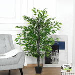 Outsunny-Albero-Baniano-Artificiale-Pianta-Finta-Decorativa-Interno-ed-Esterno-Alta-145cm-Verde