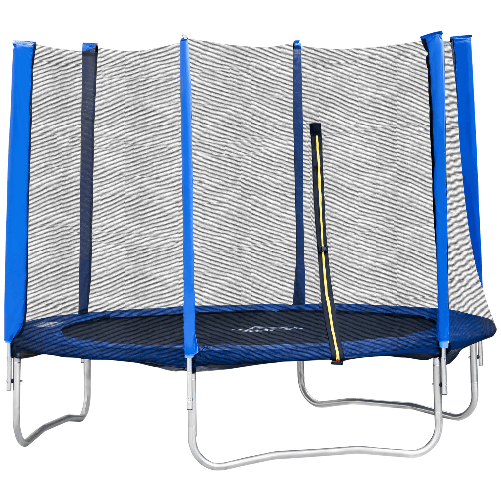 HOMCOM-Trampolino-Elastico-Esterni-con-Rete-di-Sicurezza-e-Pali-Imbottiti-per-Adulti-e-Bambini-244x244x205cm