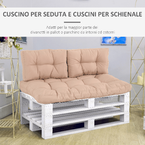 Outsunny-Cuscineria-per-Pallet-Set-3-Cuscini-per-Seduta-e-Schienale-di-Divani-Panca-con-Bancali-Poliestere-Beige