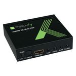 Techly Estrattore Audio LPCM 7.1 da HDMI 4K UHD 3D (IDATA HDMI-EA74K)