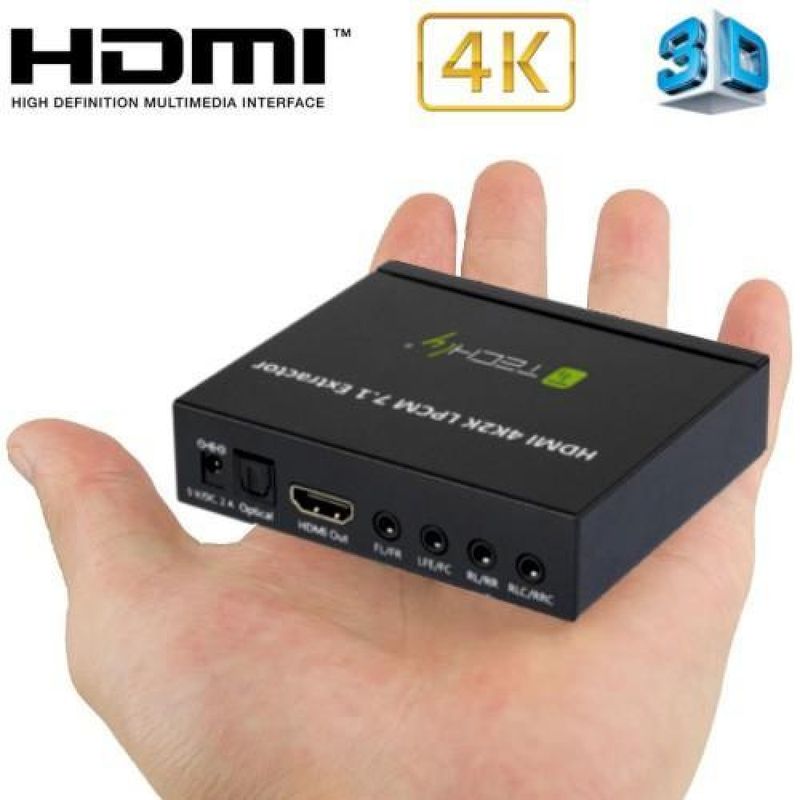 Techly-Estrattore-Audio-LPCM-7.1-da-HDMI-4K-UHD-3D--IDATA-HDMI-EA74K-