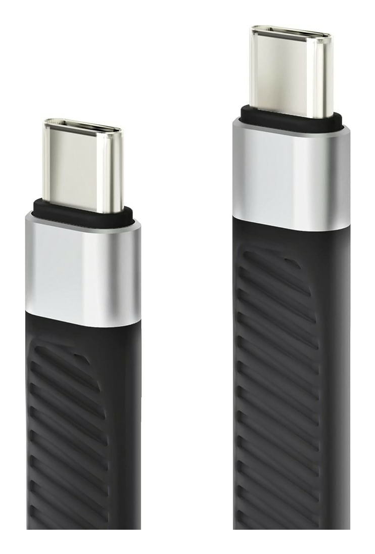 Techly-ICOC-USBC-FL-U4-cavo-USB-0124-m-USB4-Gen-2x2-Nero