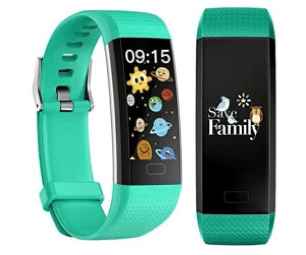 SaveFamily-Kids-Band-Green---Fitness-tracker-bambini-controllo-remoto-fotocamera-IP68