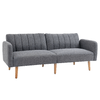 HOMCOM-Divano-Letto-2-Posti-a-1-Piazza-con-Schienale-Reclinabile-in-Tessuto-173x75x73cm---Grigio