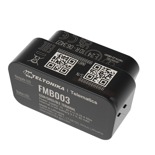 TELTONIKA FMB003 OBDII TRACKER WITH GNSS GSM BLE 4.0 OEM OBDII DATA